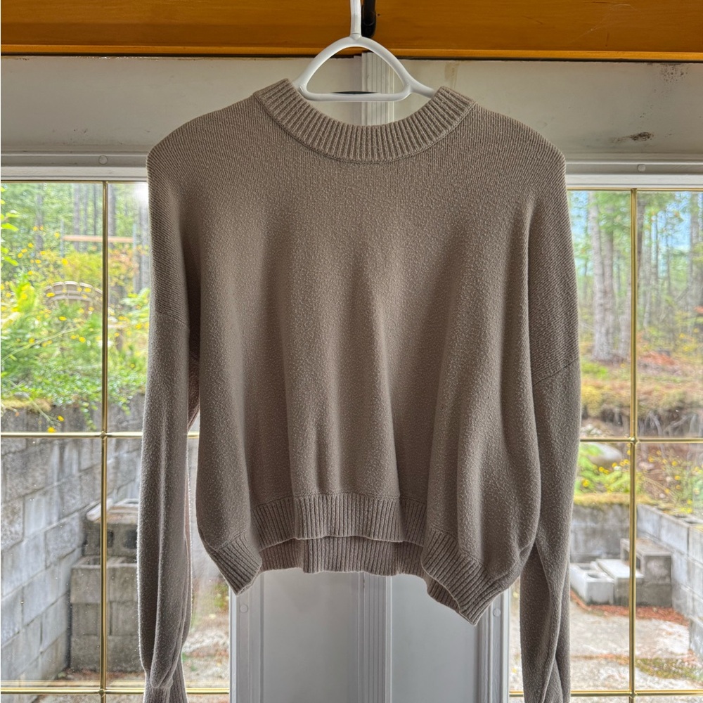 Ardene Taupe Crew Neck Sweater